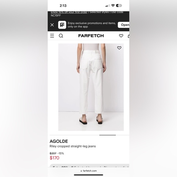 Agolde Riley Crop Jeans - Picture 6 of 6